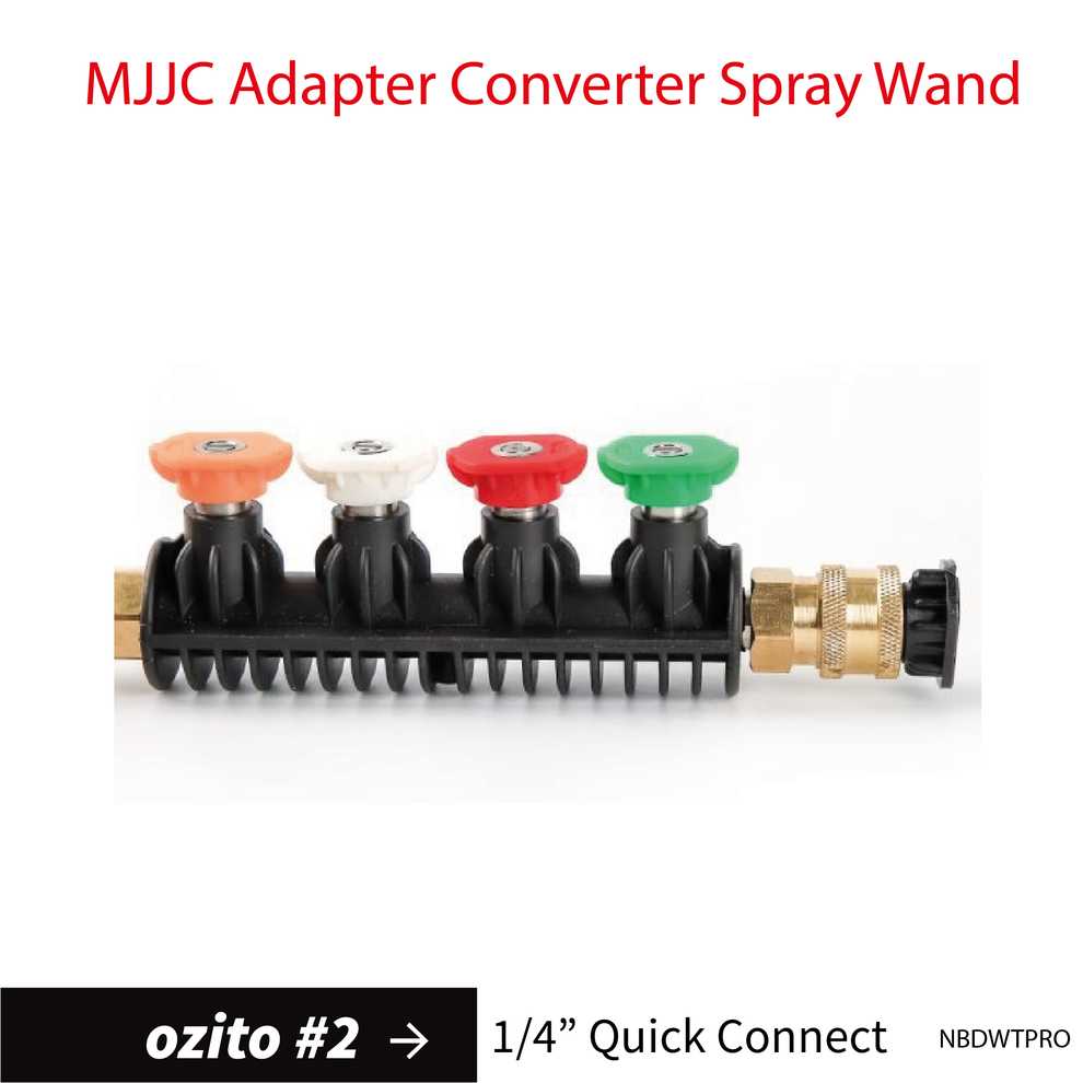 Ozito2 MJJC Pressure Washer Adapter Converter Spray Wand MJJC