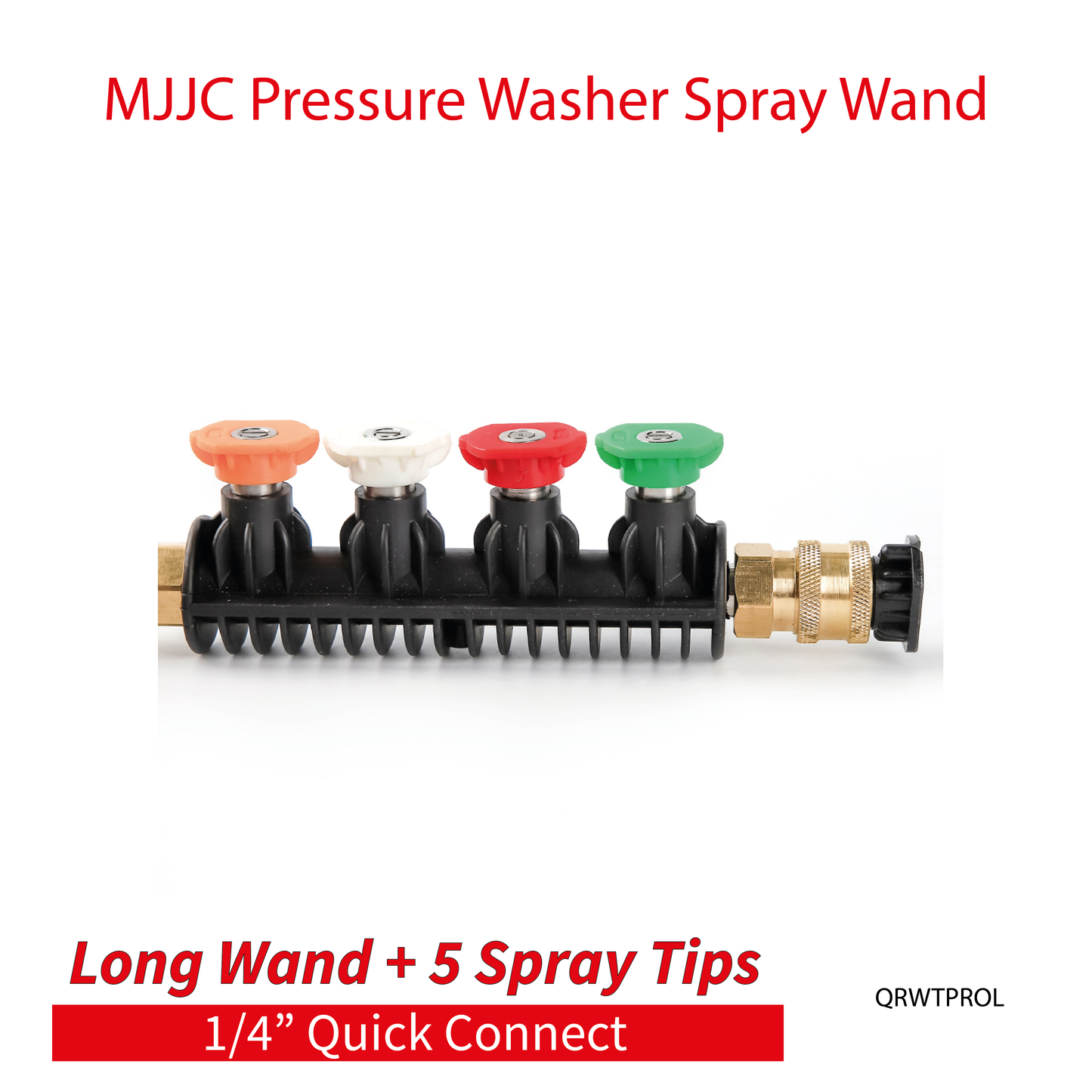 MJJC Light Weight Pressure Washer Long Spray Wand 1/4" Quick Connect