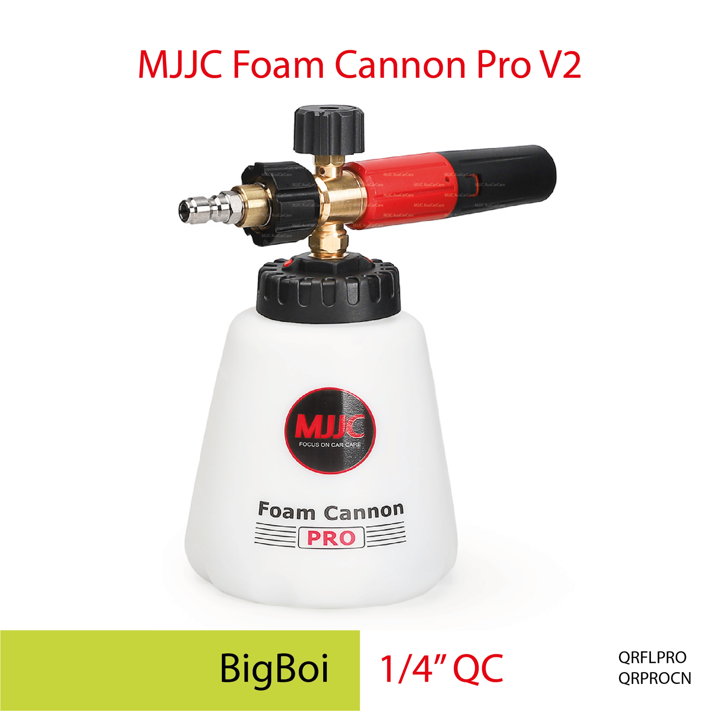 Big Boi pressure washer (1/4" QC) - MJJC Foam Cannon Pro V2 (Pressure Washer Snow Foam Lance Gun)