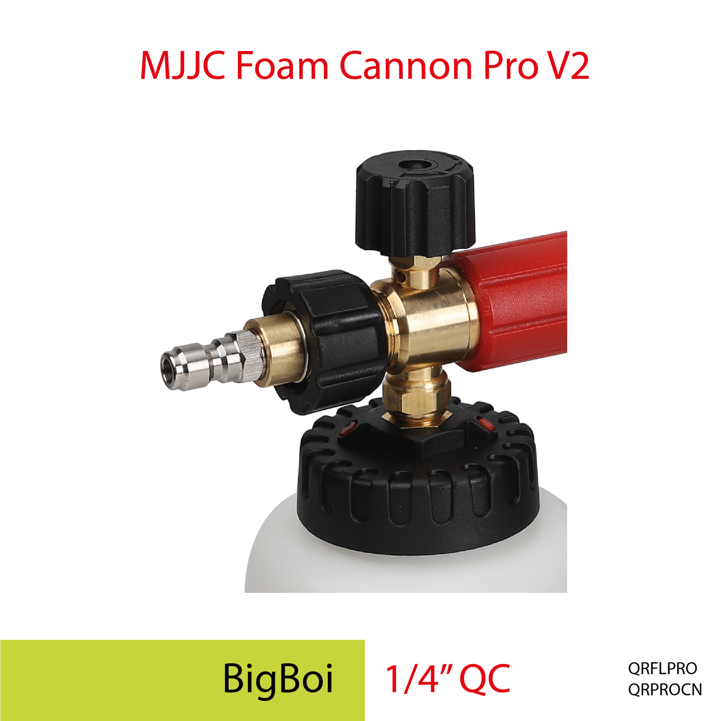 Big Boi pressure washer (1/4" QC) - MJJC Foam Cannon Pro V2 (Pressure Washer Snow Foam Lance Gun)