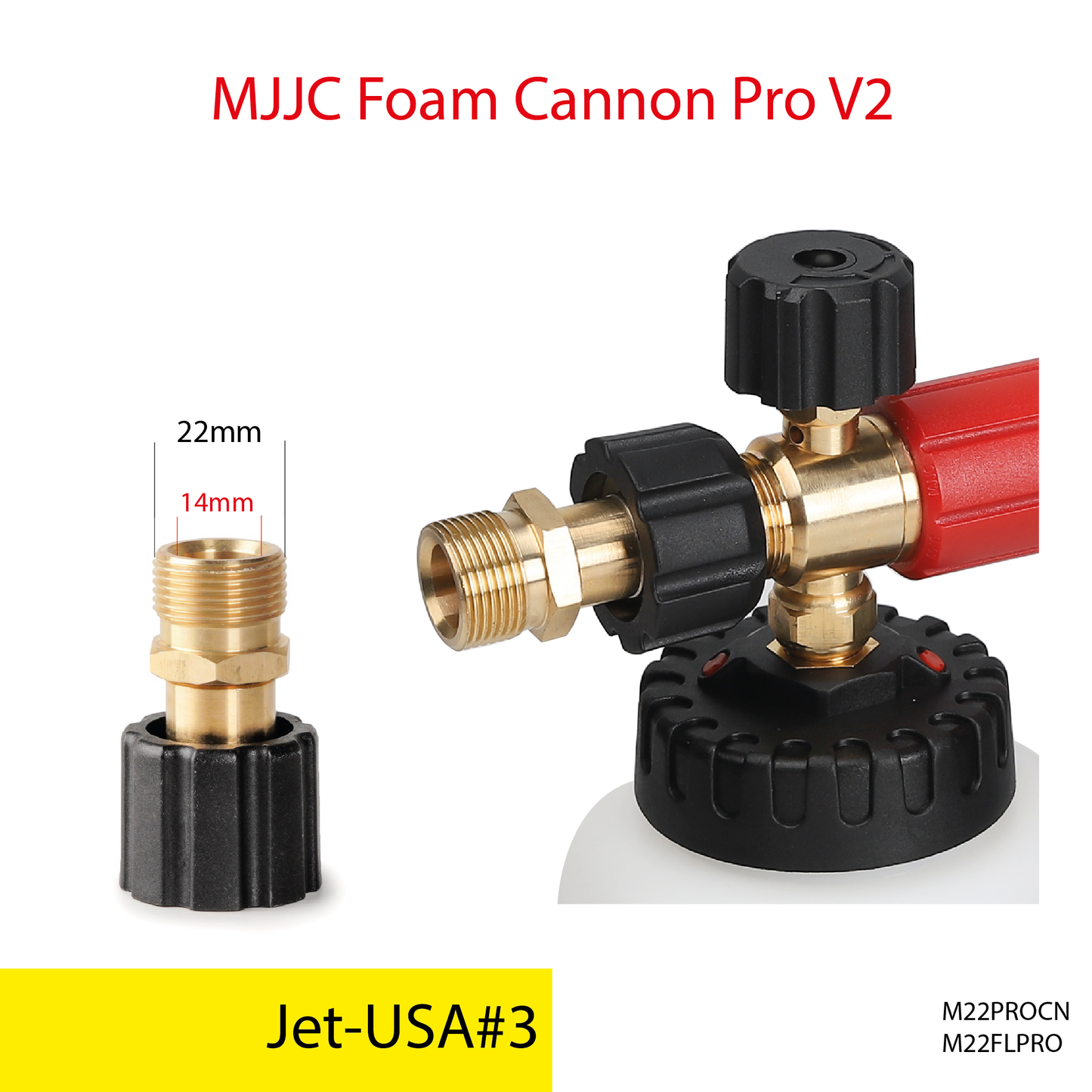 Jet-USA pressure washer - MJJC Foam Cannon Pro V2 (Pressure Washer Snow Foam Lance Gun)