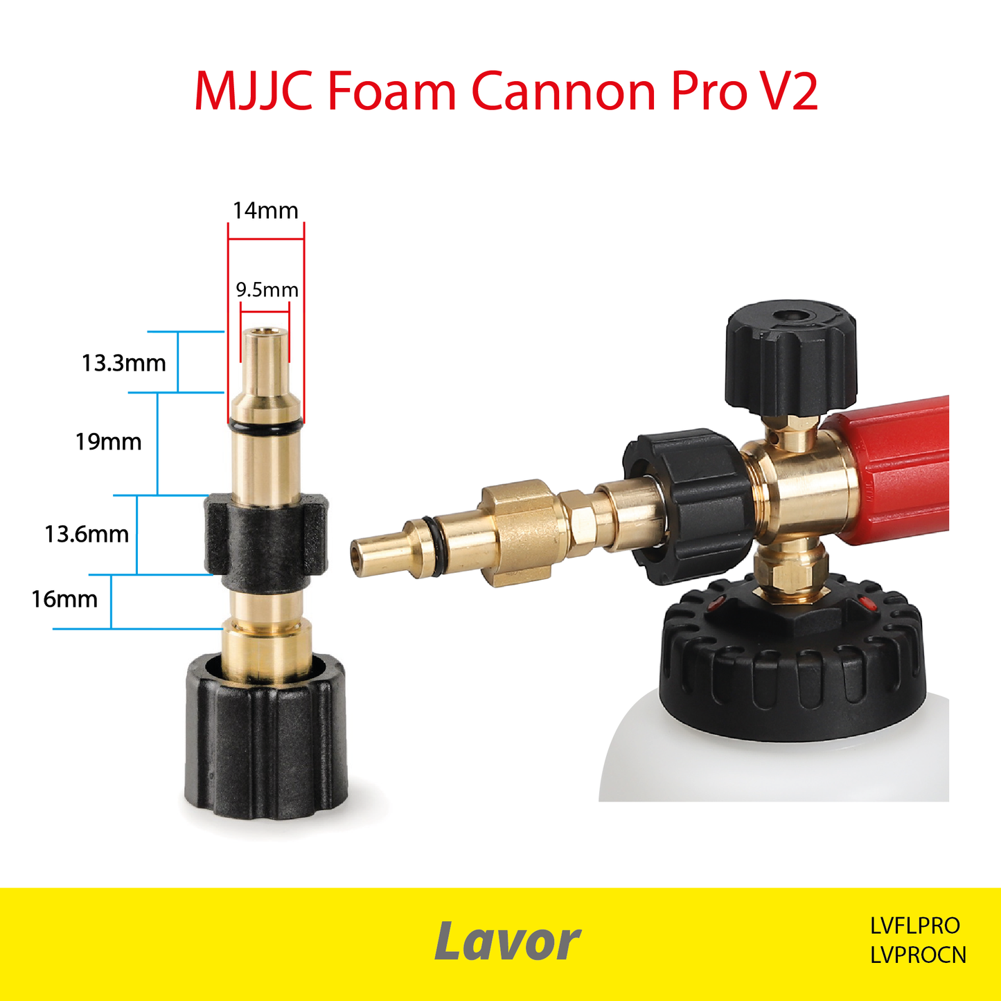 Lavor pressure washer - MJJC Foam Cannon Pro V2 (Pressure Washer Snow Foam Lance Gun)