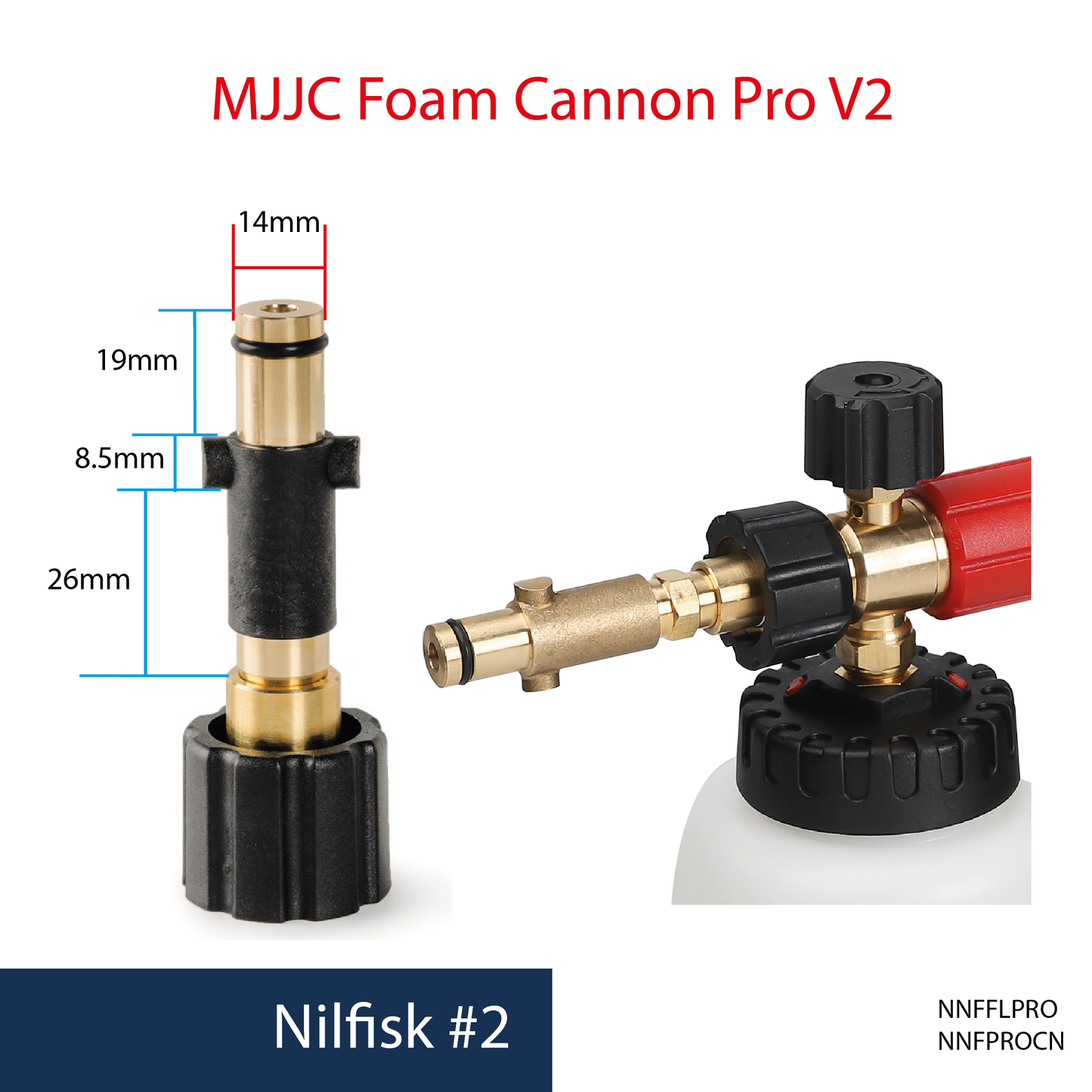 Nilfisk pressure washer - MJJC Foam Cannon Pro V2 (Pressure Washer Snow Foam Lance Gun)