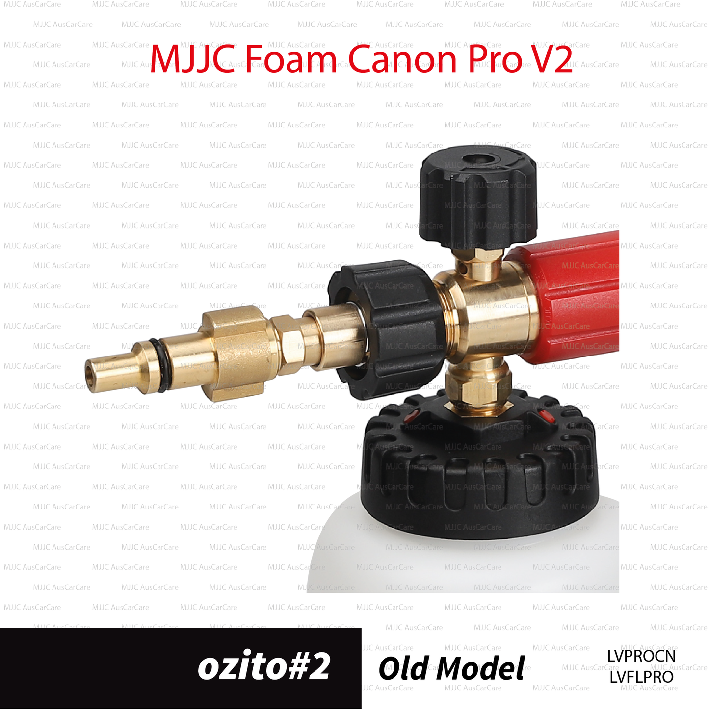 Ozito#1 (LVPROCN) Adapter for MJJC Foam Cannon Pro V2 (LVFLPRO)