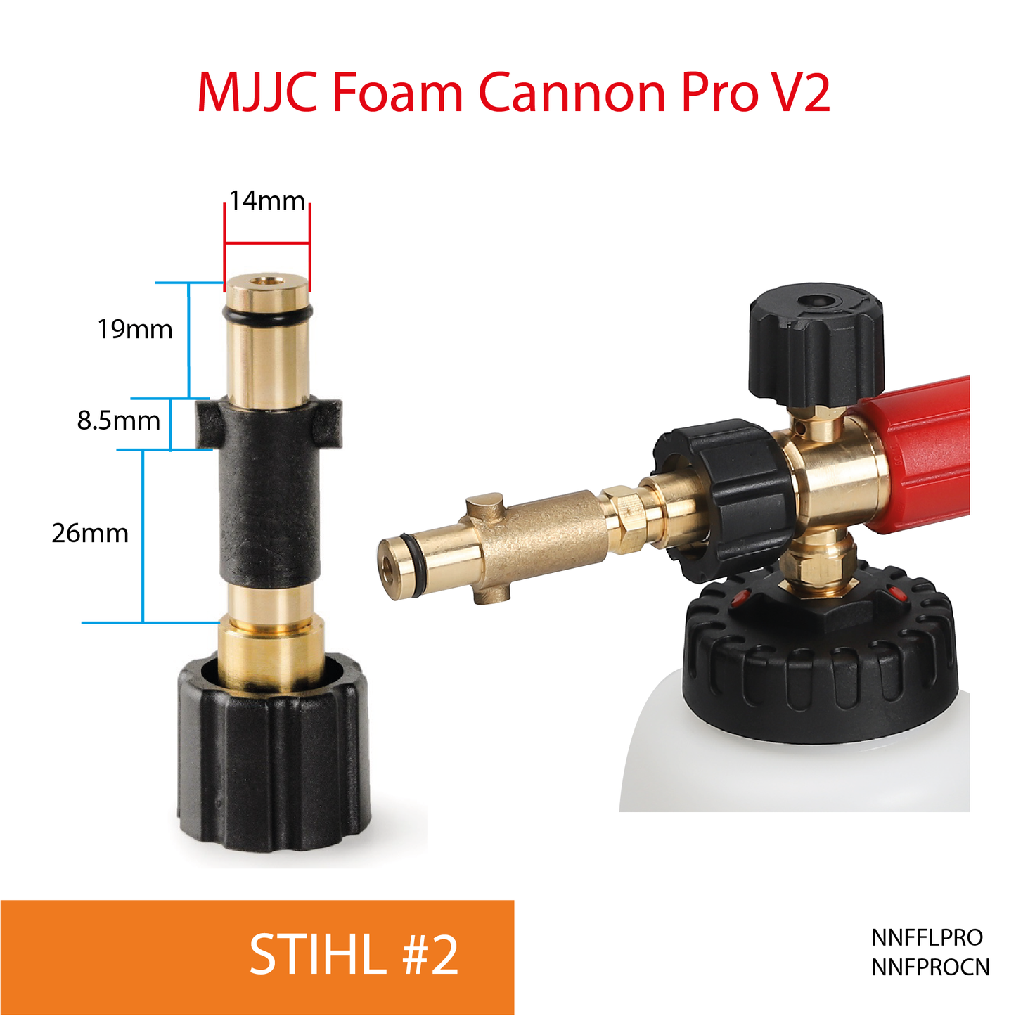 STIHL pressure washer - MJJC Foam Cannon Pro V2 (Pressure Washer Snow Foam Lance Gun)